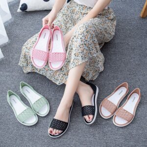 Ladies Mesh Silicon Sandals(36-41)