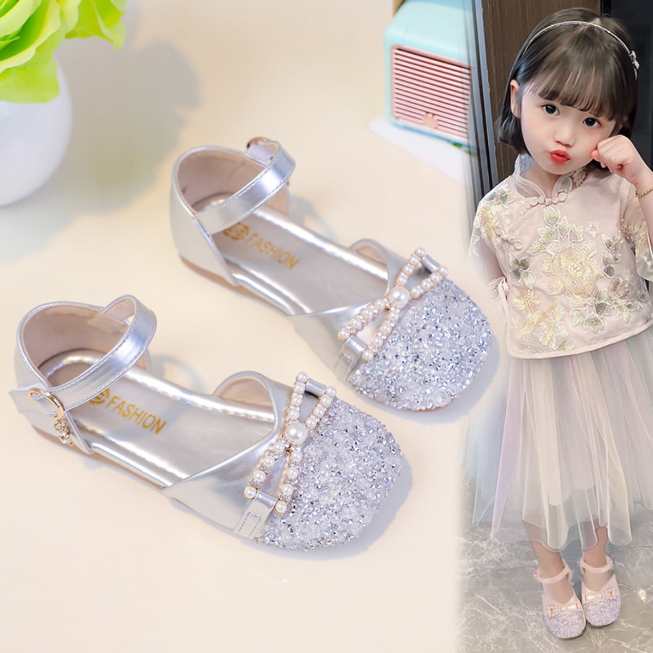 Girls Glitter Shoes(24-34)