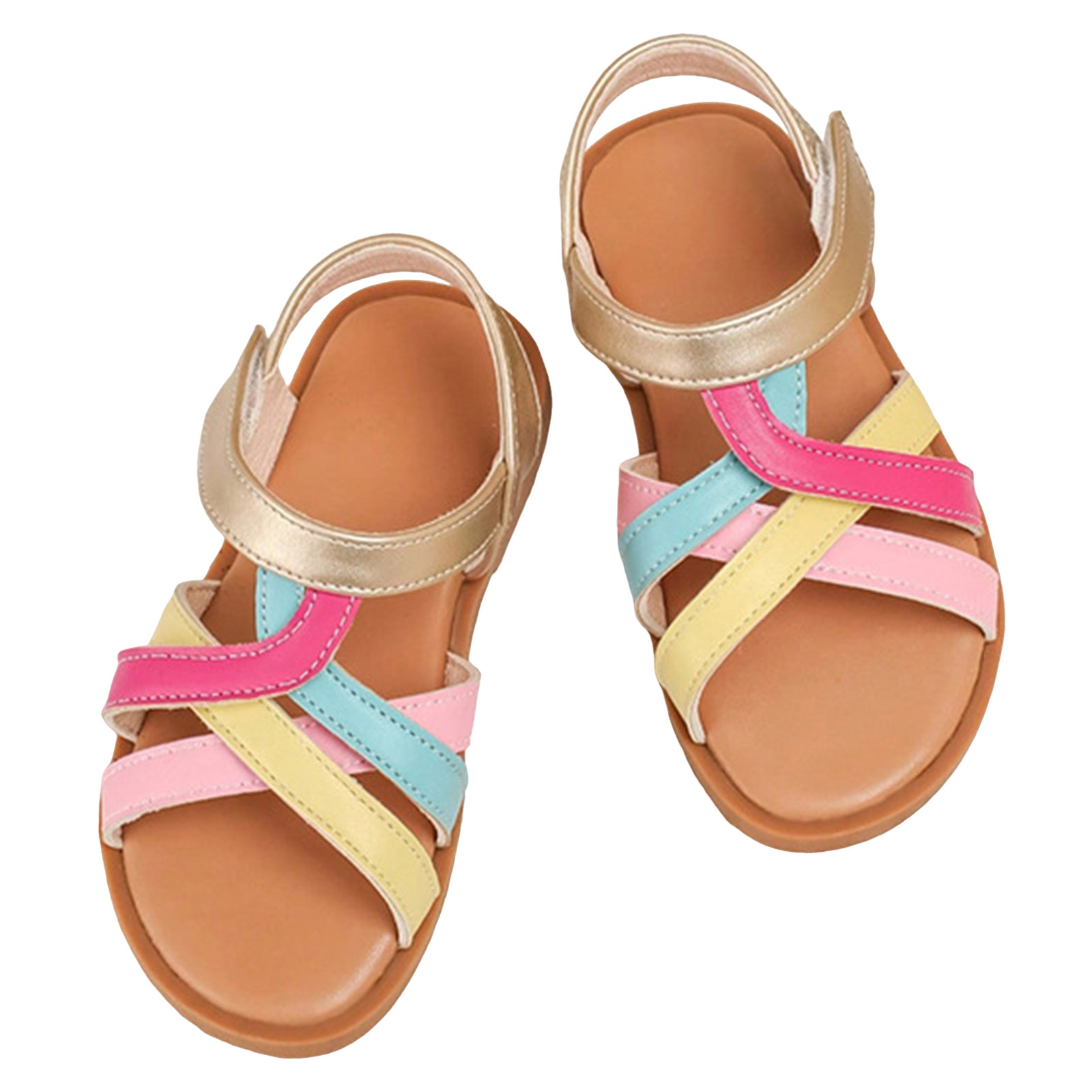 Girls Colourful Summer Sandals - Image 4